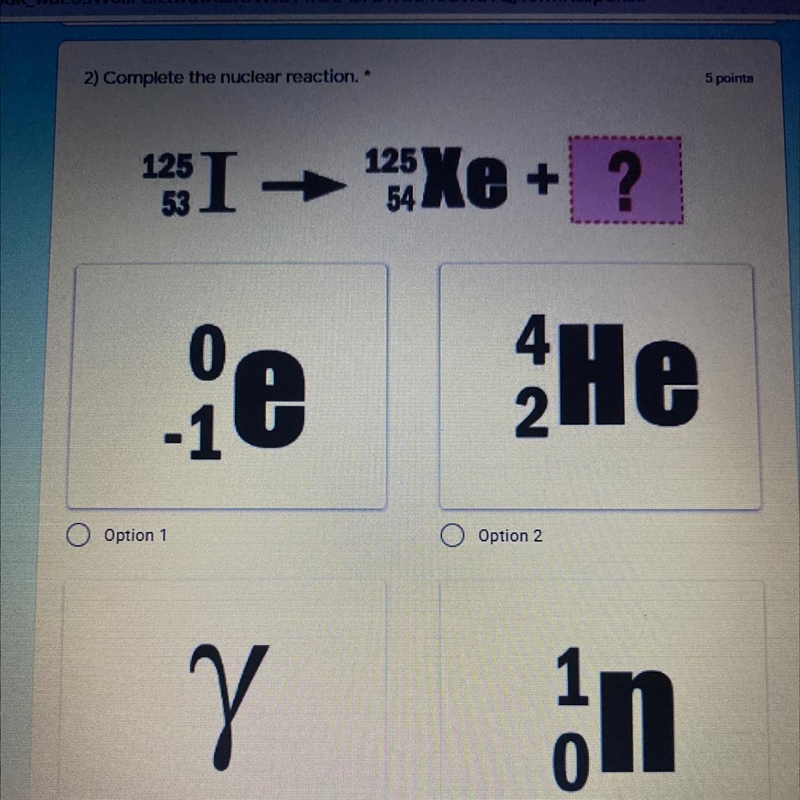 Complete the nuclear reaction.*-example-1