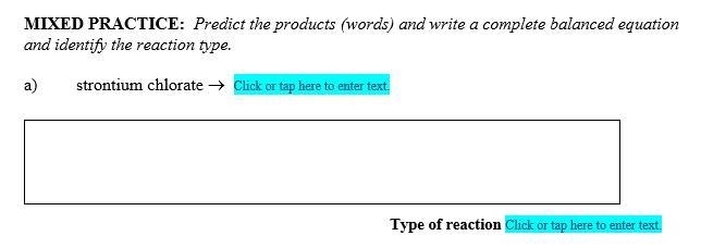 uh id.k how to fill this out, i mean the type of reaction part is obvious but id.k-example-1