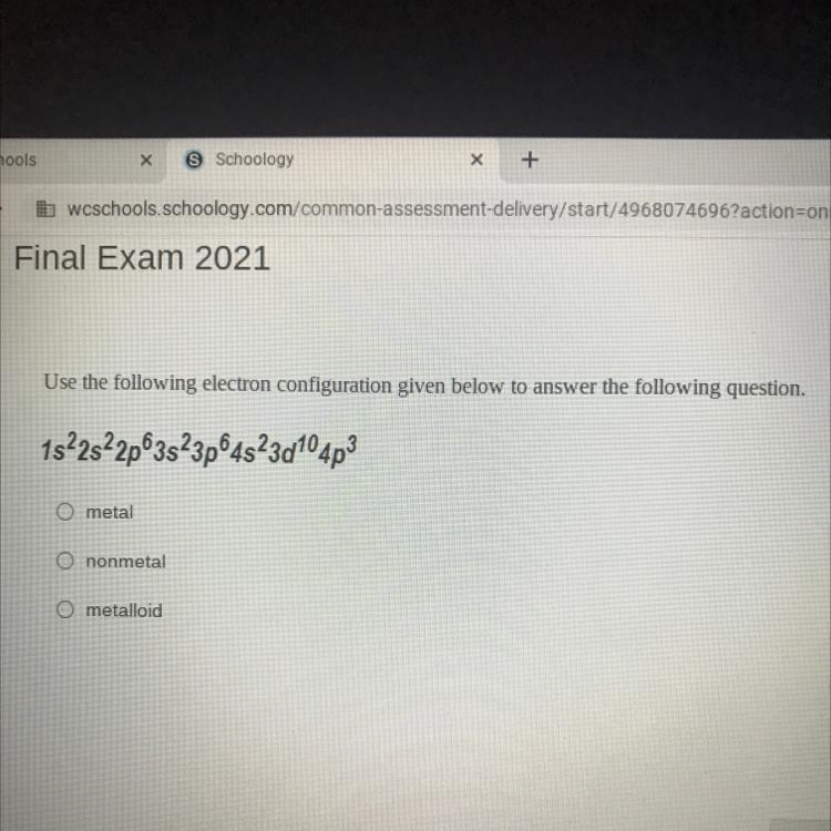 Use the following electron configuration given below to answer the following question-example-1