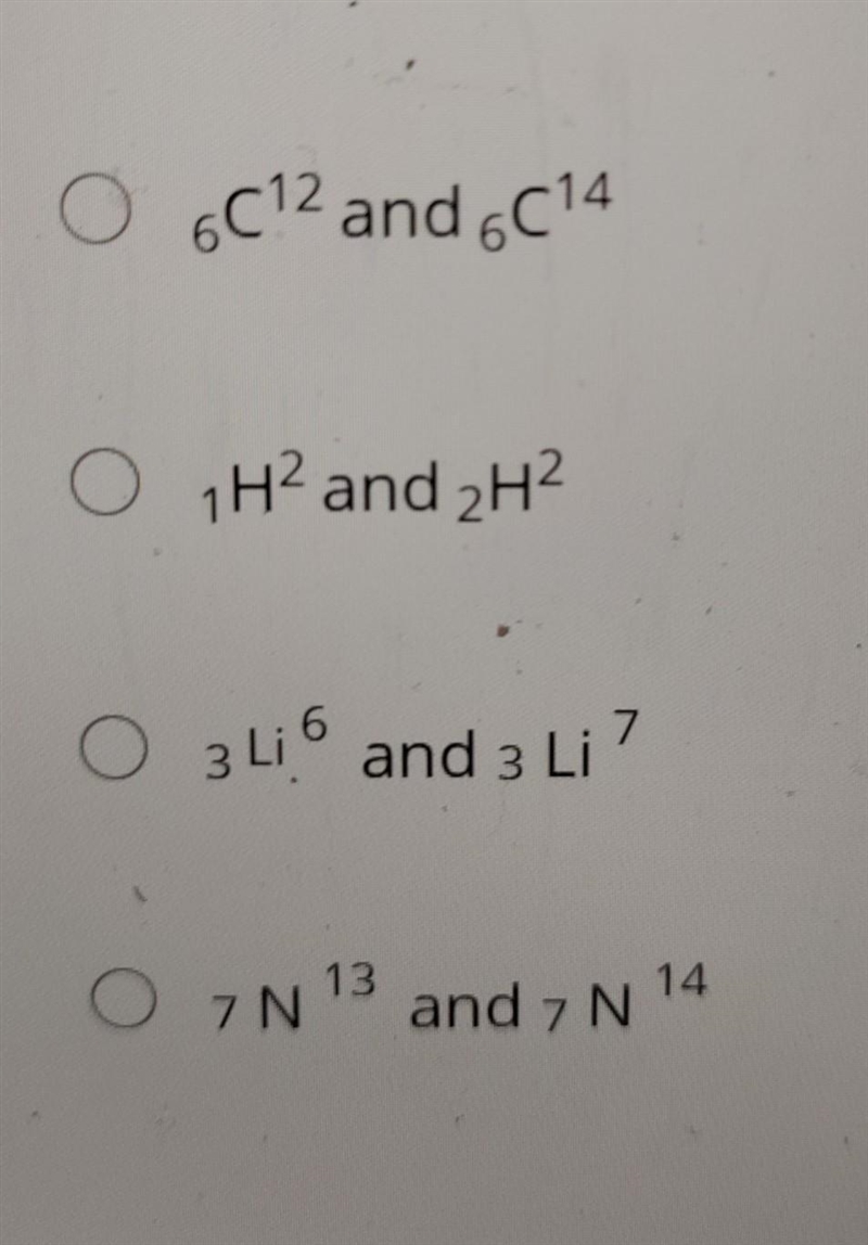 Which among the following pairs are not isotopes?​-example-1