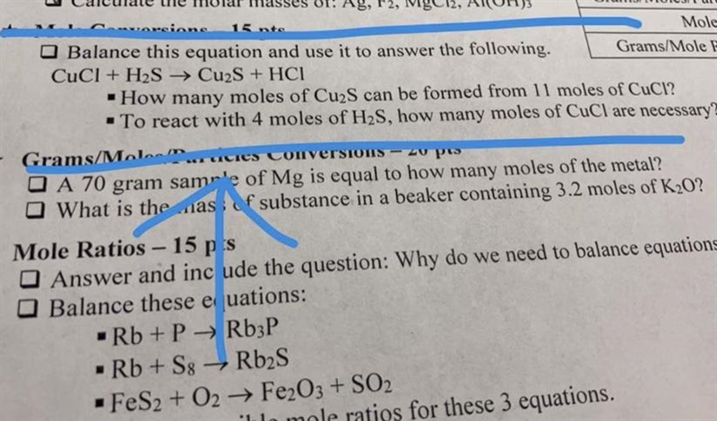 How many moles of Cu2S can be formed from 11 moles of HCl?-example-1