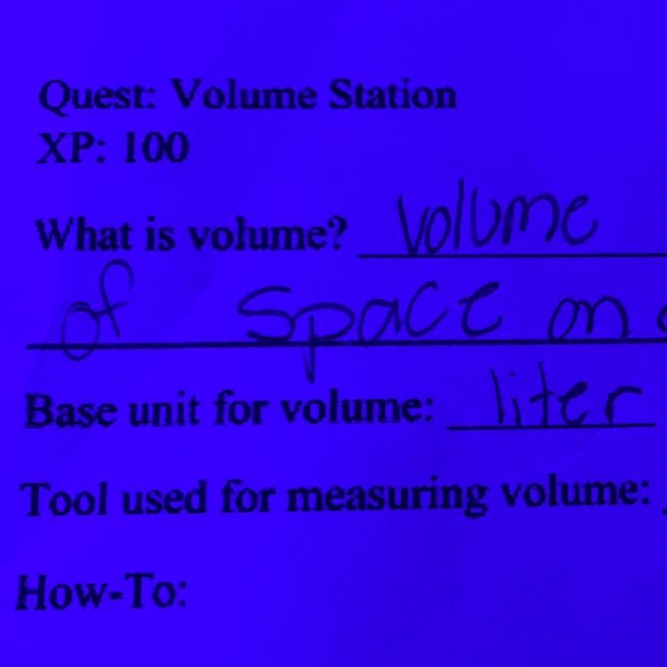 What is the tool used for measuring volume?-example-1