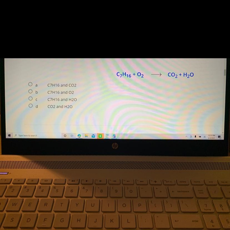 Which substances are the products in the equation below?-example-1