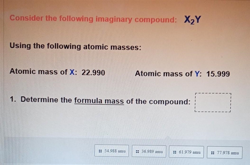 Formula Mass & Percent Composition zoom in to see better :)​-example-1