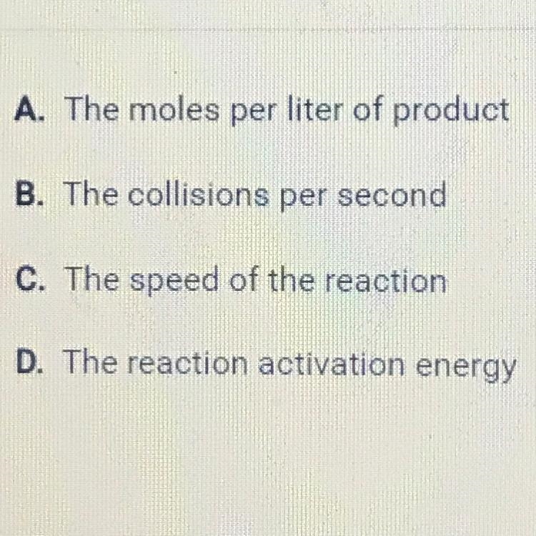 What does the reaction rate measure?-example-1