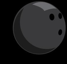 A bowling ball rests on the floor. The bowling ball is given a push. Which of the-example-1