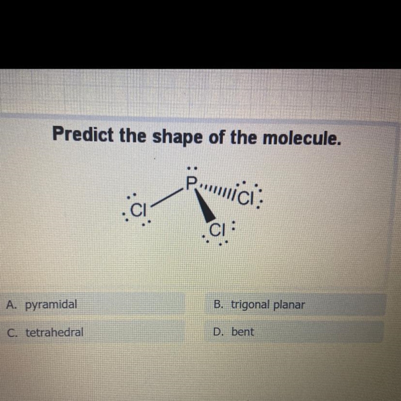 Predict the shape of the molecule.-example-1