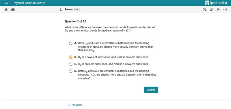 what is the difference between the chemical bonds formed in molecules of O2 and the-example-1