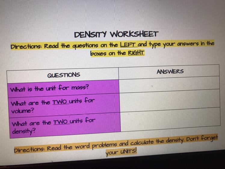 Need help with Density worksheet-example-1