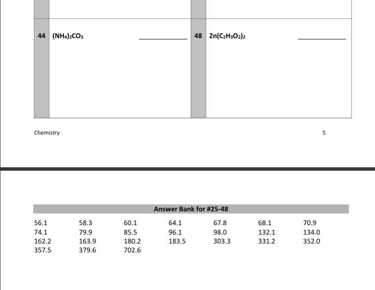 Find the mass of a single one of the molecules or ionic compounds listed below. You-example-2