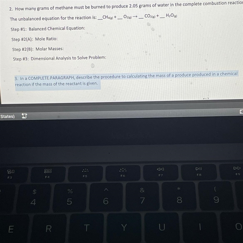 In a COMPLETE PARAGRAPH, describe the procedure to calculating the mass of a produce-example-1