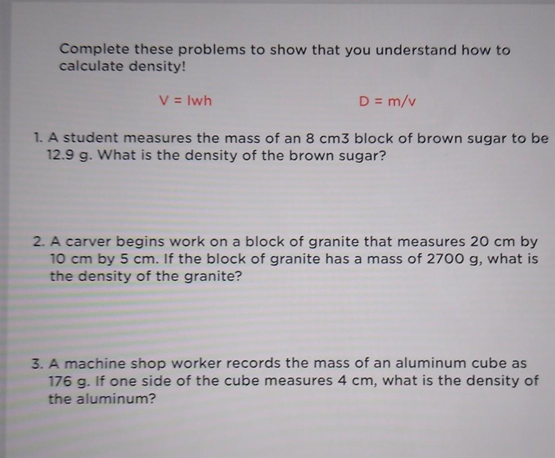 Pls help it's about density ​-example-1