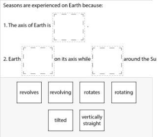 Drag and drop the labels provided into the boxes below to explain how the Earth-Sun-example-1