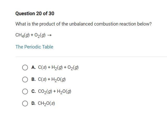 What is the product of the unbalanced combustion reaction below?-example-1