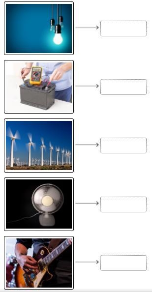 Drag the tiles to the correct boxes to complete the pairs. Match each energy transformation-example-2