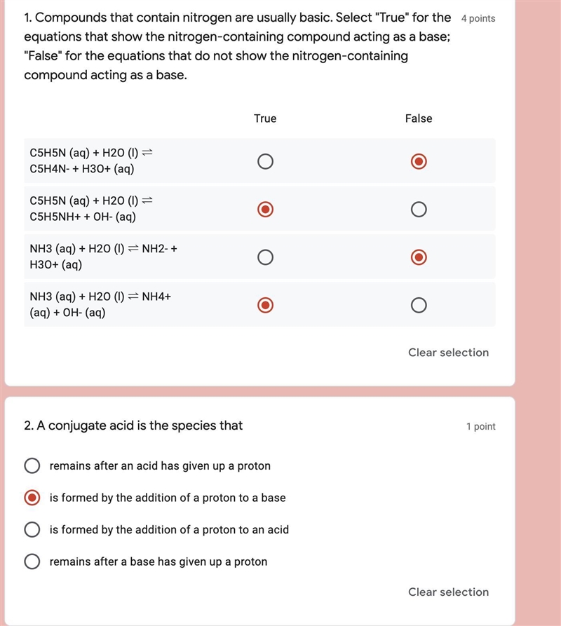 Please let me know whether did I chose the correct answer for the following pictures-example-1