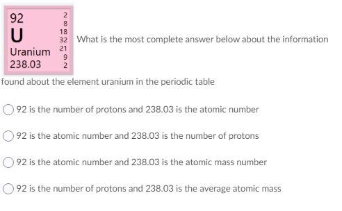 What is the most complete answer below about the information, found about the element-example-1