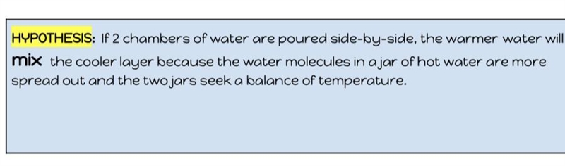 Help me Look at the pictures!!!! Past due! Make an explanation of how my hypothesis-example-2