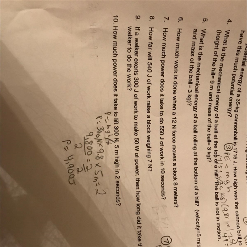 I need help with 4, 5, 8, 9, and 6. Quickly I need it before class starts. Worth points-example-1