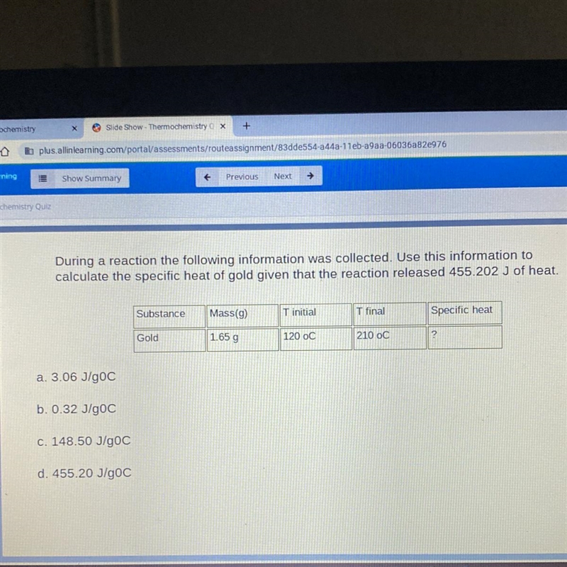 During a reaction the following information was collected. Use this information to-example-1