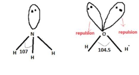 0.2: The bond angles of H20 and NH3 are not 109.5" like that of CH4, although-example-1