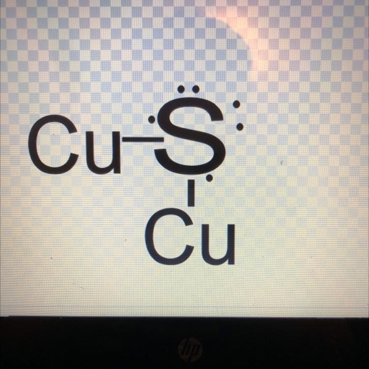 What is the lewis dot structure for Cu2S​-example-1