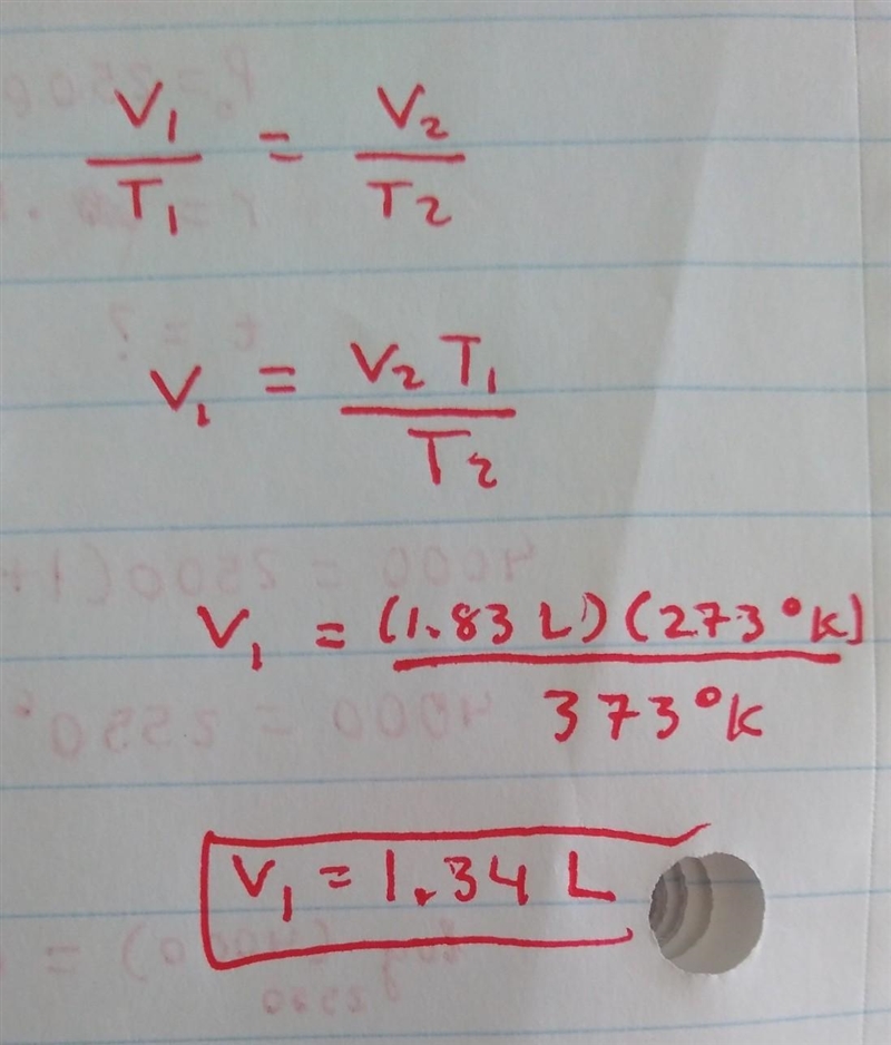 A sample of a gas is kept at constant pressure while its temperature is cooled from-example-1