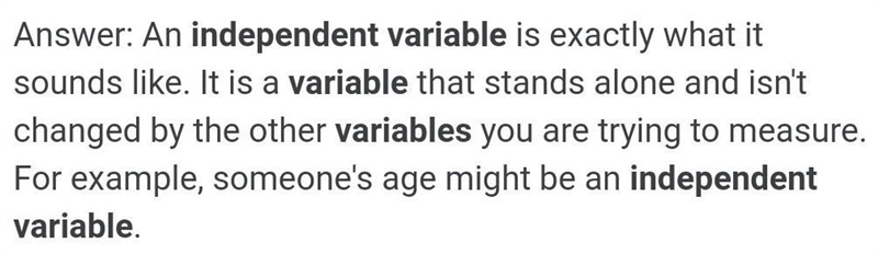 What is an Independent Variable (IV)? *-example-1