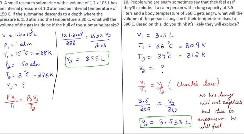 Please Help!!!!! 7. If I initially have 4.0 L of a gas at a pressure of 1.1 atm, what-example-1