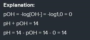 What is the pH of 1.0 M KOH solution?-example-1