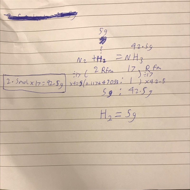 How many GRAMS of H2 would you need to produce 2.5 mol NH3?-example-1