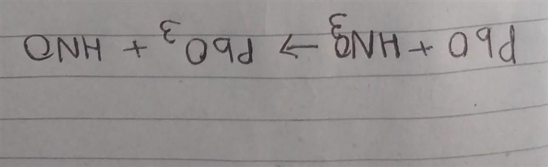 What would be the product or products of the reaction of LEAD OXIDE with NITRIC ACID-example-1