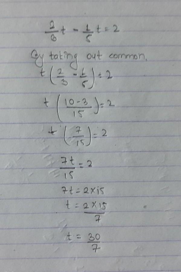 What is the solution for t in the solution?-example-1