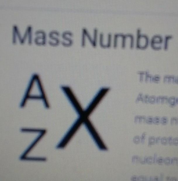 What is the mass number?-example-1