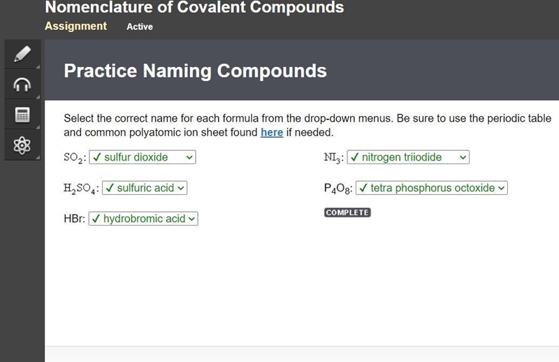 Select the correct name for each formula from the drop-down menus. Be sure to use-example-1