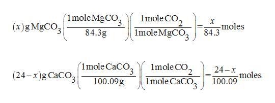 30. A solid sample contains only CaCO3, and MgCO3. To completely react the CaCO3 and-example-2