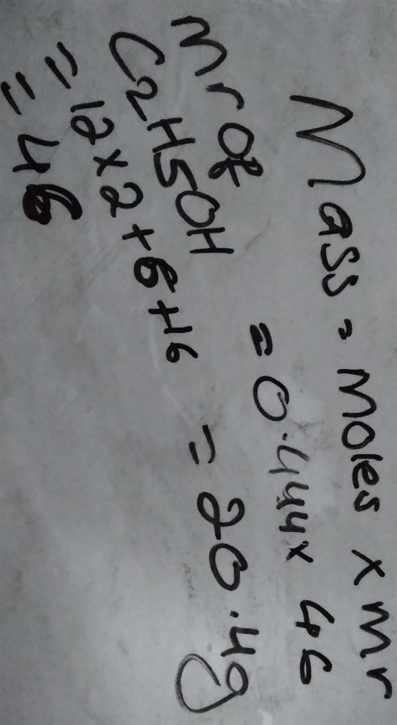 0.444 mol C2H5OH= how many molecules-example-1