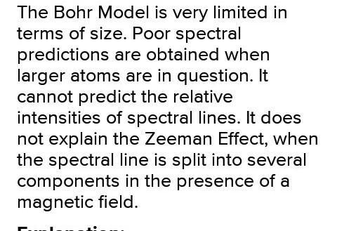 What are the limitations of bohr's model of atom​-example-1