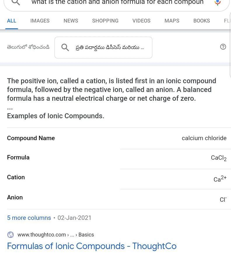 What is the cation and anion formula for each compound-example-2