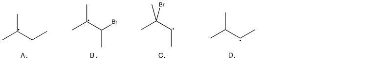 Identify the intermediate leads to the major product for the reaction of 2-methyl-example-1