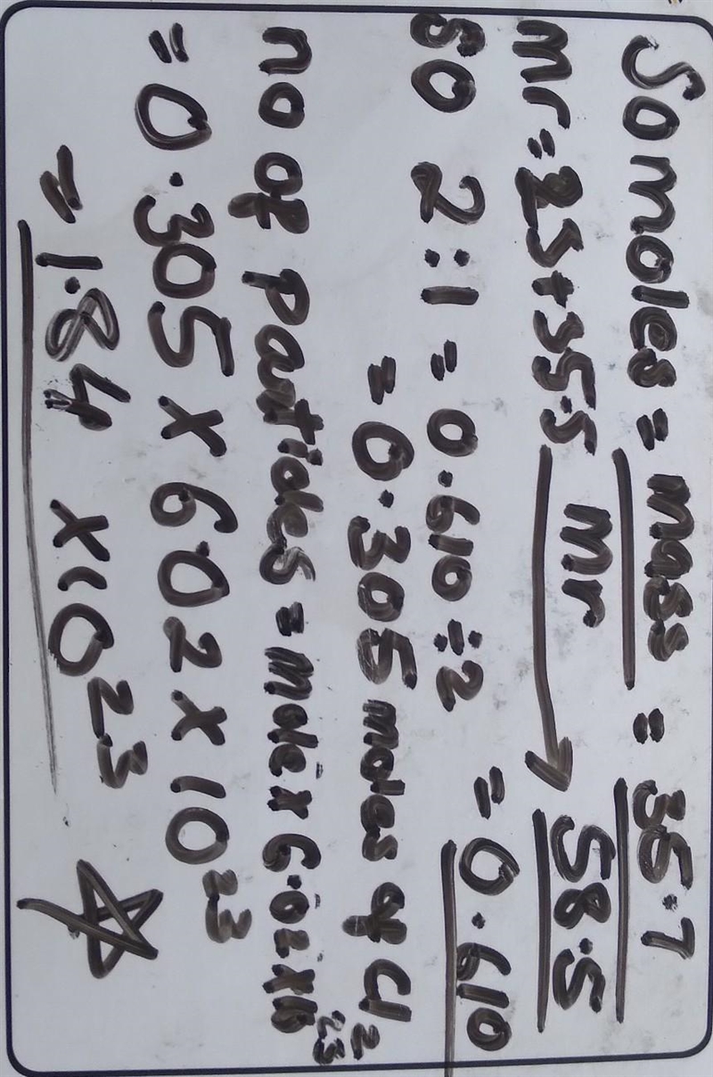 If you produce 35.7 grams of sodium chloride how many molecules of Chlorine gas were-example-1