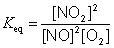 Identify the correct equilibrium constant expression for this equation: 2 upper N-example-1