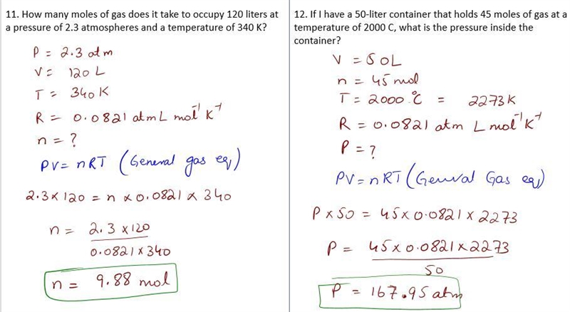 Please Help!!!!! 11. How many moles of gas does it take to occupy 120 liters at a-example-2