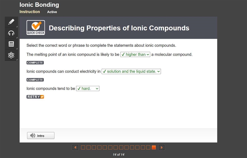 The melting point of an ionic compound is likely to be (answer) a molecular compound-example-1