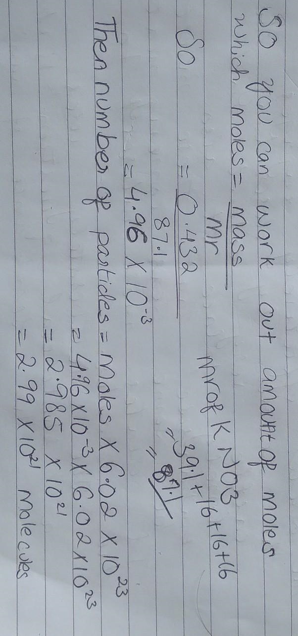 How many atoms are in 0.432 g of KNO3? Round your answer to three significant figures-example-1