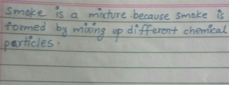 Is smoke a compound or a mixture? explain your answer.​-example-1