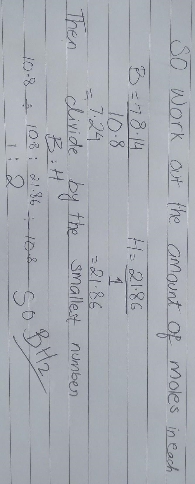 A compound being used in experimental medicine is 78.14% boron (B) and 21.86% hydrogen-example-1