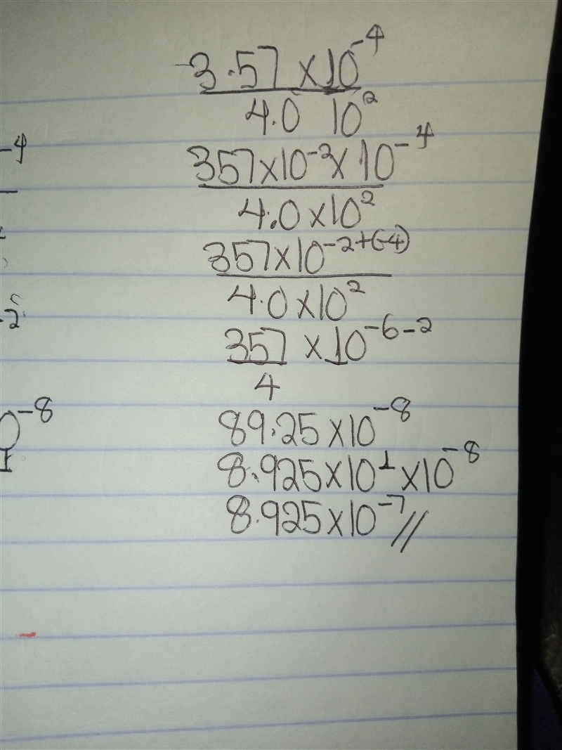 Calculate and round to the correct number of significant digits . 3.57 x 104 4.0 x-example-1