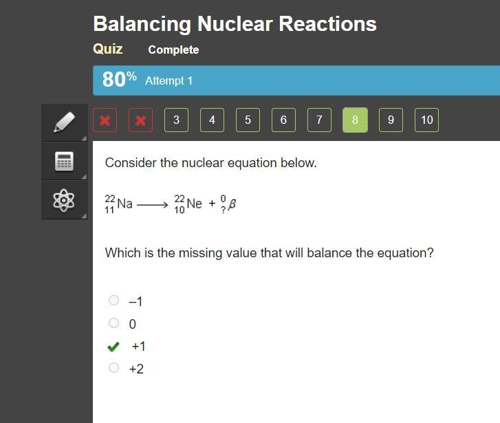 Which is the missing value that will balance the equation? 0-1 0 0 0 +1 O +2-example-1