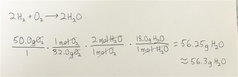 Help! Please:( Given the following chemical equation, how many grams of water are-example-1